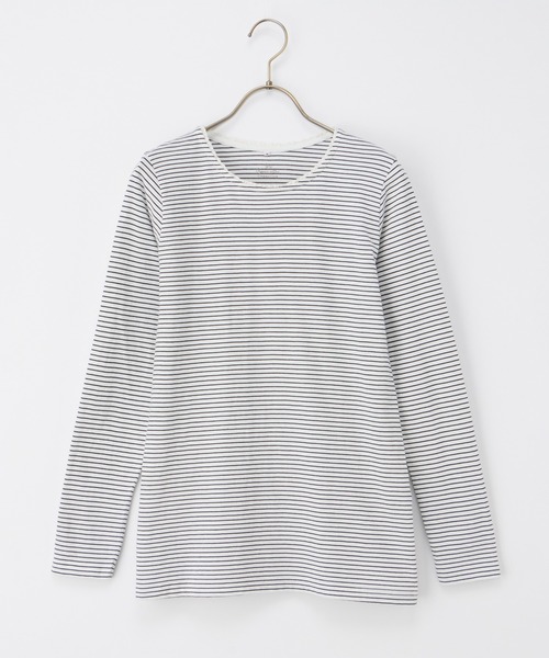 Honeys(ハニーズ)の「オーガニックレースT(Tシャツ/カットソー・レディース・レッド系その他/グリーン/オートミール/ホワイト×ネイビー/ミント・L/LL/M)」の17枚目の写真