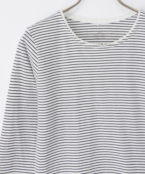 Honeys(ハニーズ)の「オーガニックレースT(Tシャツ/カットソー・レディース・レッド系その他/グリーン/オートミール/ホワイト×ネイビー/ミント・L/LL/M)」の18枚目の写真