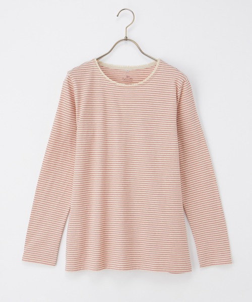 Honeys(ハニーズ)の「オーガニックレースT(Tシャツ/カットソー・レディース・レッド系その他/グリーン/オートミール/ホワイト×ネイビー/ミント・L/LL/M)」の19枚目の写真
