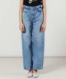 ダブルスタンダードクロージング☆ウエストフリルデニムパンツ DSC / ウエストフリルワイドデニムパンツ BOTTOMS Night STORE