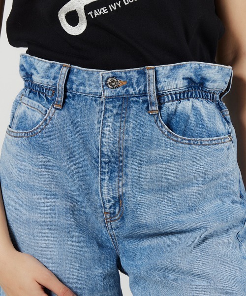 ダブルスタンダードクロージング☆ウエストフリルデニムパンツ DSC / ウエストフリルワイドデニムパンツ BOTTOMS Night STORE