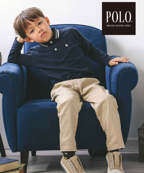 SLAP SLIP(スラップスリップ)の「【POLO BCS(ポロ・ビーシーエス)×SLAP SLIPコラボ】【お揃い】無地ボーダーライン襟ポロシャツ(80~130cm)(ポロシャツ・キッズ・ネイビー/ブラック系その他・110cm/90cm/100cm/120cm/80cm/130cm)」の12枚目の写真
