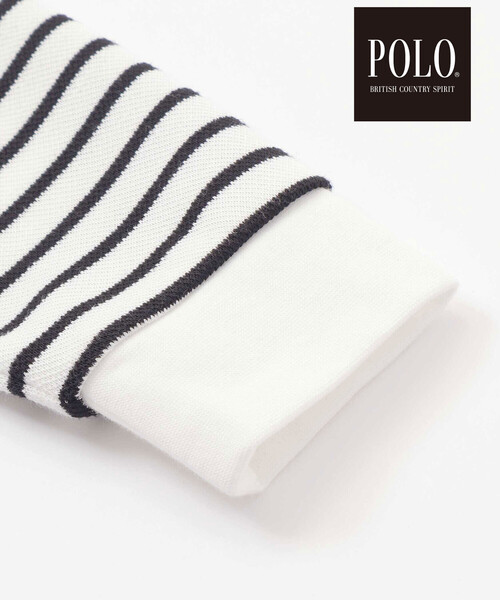 SLAP SLIP(スラップスリップ)の「【POLO BCS(ポロ・ビーシーエス)×SLAP SLIPコラボ】【お揃い】無地ボーダーライン襟ポロシャツ(80~130cm)(ポロシャツ・キッズ・ネイビー/ブラック系その他・110cm/90cm/100cm/120cm/80cm/130cm)」の5枚目の写真