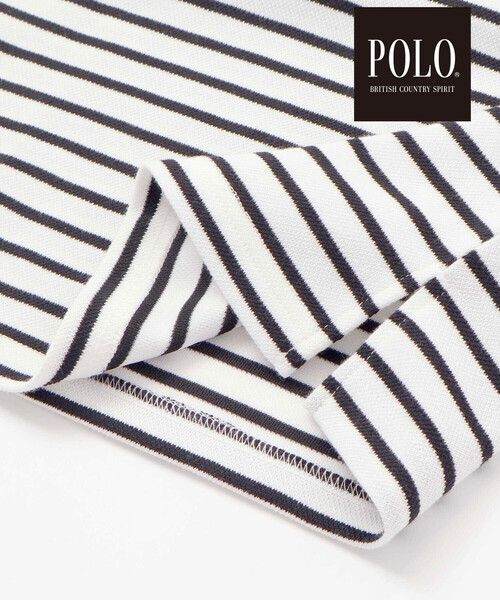 SLAP SLIP(スラップスリップ)の「【POLO BCS(ポロ・ビーシーエス)×SLAP SLIPコラボ】【お揃い】無地ボーダーライン襟ポロシャツ(80~130cm)(ポロシャツ・キッズ・ネイビー/ブラック系その他・110cm/90cm/100cm/120cm/80cm/130cm)」の4枚目の写真