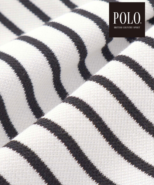 SLAP SLIP(スラップスリップ)の「【POLO BCS(ポロ・ビーシーエス)×SLAP SLIPコラボ】【お揃い】無地ボーダーライン襟ポロシャツ(80~130cm)(ポロシャツ・キッズ・ネイビー/ブラック系その他・110cm/90cm/100cm/120cm/80cm/130cm)」の3枚目の写真