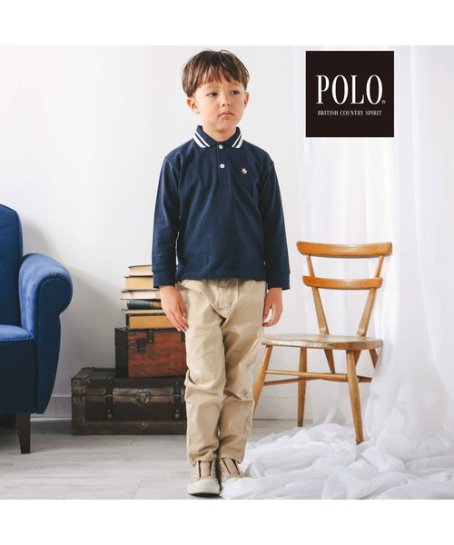 SLAP SLIP(スラップスリップ)の「【POLO BCS(ポロ・ビーシーエス)×SLAP SLIPコラボ】【お揃い】無地ボーダーライン襟ポロシャツ(80~130cm)(ポロシャツ・キッズ・ネイビー/ブラック系その他・110cm/90cm/100cm/120cm/80cm/130cm)」の13枚目の写真