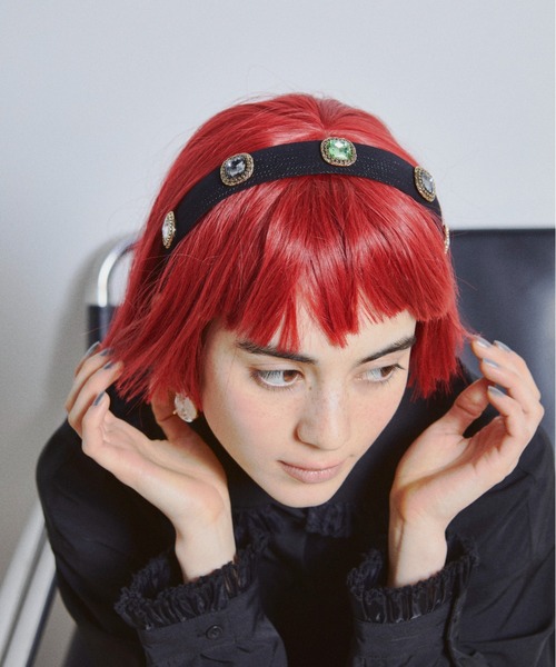 マルチカラービジューカチューシャ（カチューシャ）｜manana suerte