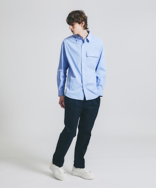 ABAHOUSE(アバハウス)の「2タック コットントラウザーズ / ワイドパンツ(その他パンツ・メンズ・グレイッシュベージュ/オレンジ/ホワイト/ネイビー・44/48/46)」の22枚目の写真