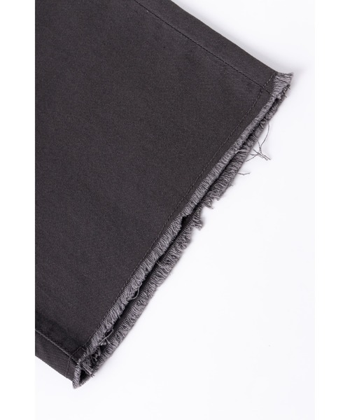 SPLR（エス・ピー・エル・アール）の「ショートパンツ｜Distressed Hem Work Shorts｜SPLR（その他パンツ・メンズ・チャコールグレー・S/M/L/XL）」の6枚目の写真