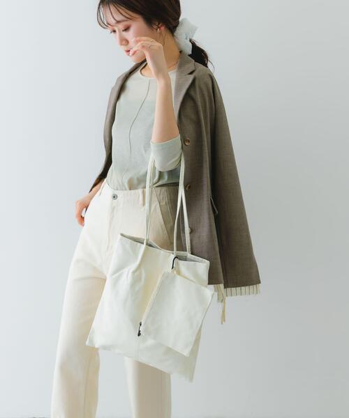 RODE SKO（ロデスコ）の「ウォッシャブルコンパクトトートバッグ（トートバッグ・レディース・シルバー/ブラック/ホワイト・ONE）」の6枚目の写真