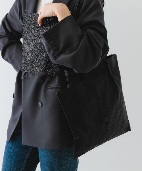 RODE SKO（ロデスコ）の「ウォッシャブルコンパクトトートバッグ（トートバッグ・レディース・シルバー/ブラック/ホワイト・ONE）」の14枚目の写真