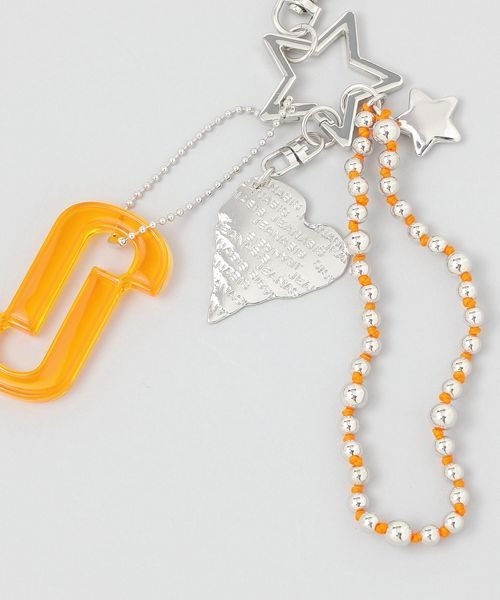 JEANASIS(ジーナシス)の「BIGロゴチャームストラップ/284149(キーホルダー・レディース・オレンジ/パープル/クリア/ブラック・FREE)」の8枚目の写真