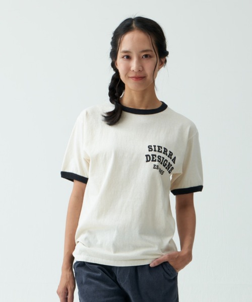 SIERRA DESIGNS（シェラデザイン）の「★日本製★【SIERRA DESIGNS】Good On x SIERRA DESIGNS EST.1965  RINGER TEE（Tシャツ/カットソー・メンズ・グレー/アッシュ/ナチュラル・SMALL/LARGE/X-LARGE/MEDIUM）」の8枚目の写真