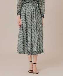マッキントッシュロンドン ロングプリーツスカート ダークグリーン ウール GREY LABEL ブリティッシュプリーツスカート(スカート