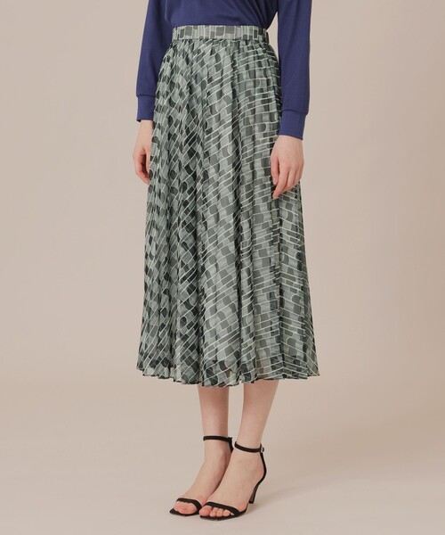 MACKINTOSH LONDON(マッキントッシュ ロンドン)の「グラフィカルメッシュプリントスカート(スカート・レディース・ブラック・36/38)」の5枚目の写真