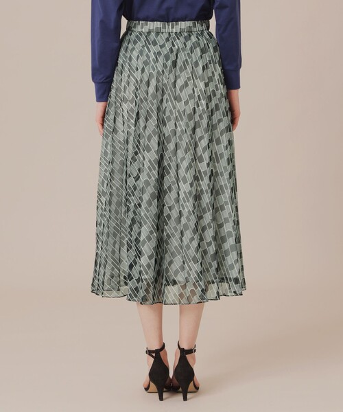 MACKINTOSH LONDON(マッキントッシュ ロンドン)の「グラフィカルメッシュプリントスカート(スカート・レディース・ブラック・36/38)」の6枚目の写真