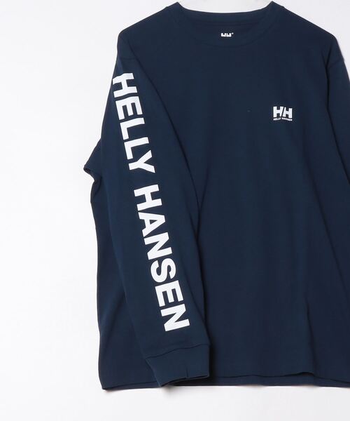 HELLY HANSEN（ヘリーハンセン）の「【HELLY HANSEN】L/S Letter Tee ロングスリーブレターティー（Tシャツ/カットソー・メンズ・ネイビー/ホワイト・MEDIUM/X-LARGE/LARGE）」の4枚目の写真
