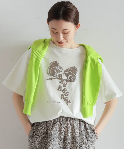 tシャツ リス箔PT　半袖TEE レディース リス箔PT 半袖TEE（Tシャツ/カットソー）｜NOMBRE IMPAIR
