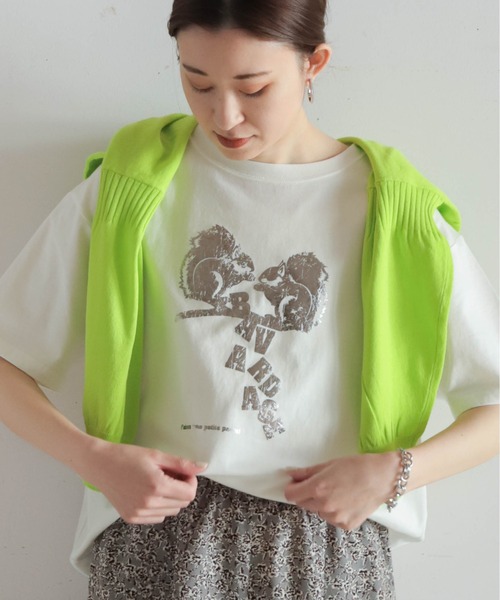 リス箔PT 半袖TEE（Tシャツ/カットソー）｜NOMBRE IMPAIR