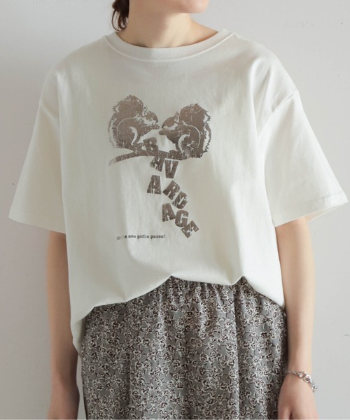 tシャツ リス箔PT　半袖TEE レディース リス箔PT 半袖TEE（Tシャツ/カットソー）｜NOMBRE IMPAIR