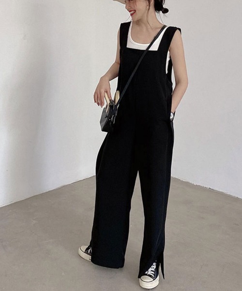 SallyLunn(サリーラン)の「サロペットオールインワン(サロペット/オーバーオール・レディース・ブラック・MEDIUM/LARGE)」の2枚目の写真
