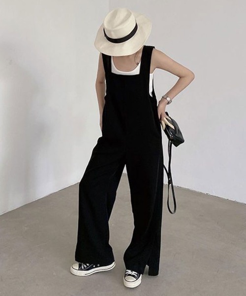 SallyLunn(サリーラン)の「サロペットオールインワン(サロペット/オーバーオール・レディース・ブラック・MEDIUM/LARGE)」の3枚目の写真