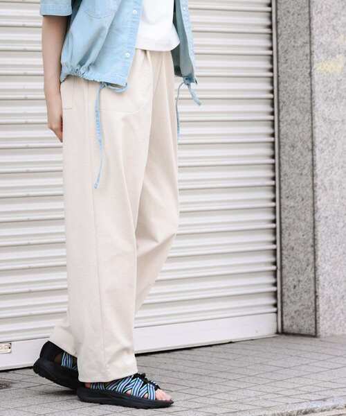 EKAL（エカル）の「『吸水速乾/UVカット』DRY OUT EASY TROUSERS（その他パンツ・レディース・ネイビー/アイボリー/チャコールグレー・FREE）」の9枚目の写真