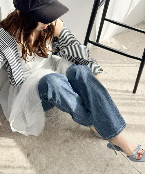 LE TALON（ルタロン）の「《WEB限定》Le decore / ル デコレ lady ribbon サンダル（サンダル・レディース・アイボリー/サックスブルー/ブラック×ブラック・SMALL/MEDIUM/LARGE）」の14枚目の写真