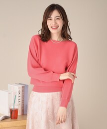 【BLUGiRL】ブルマリン★ベビーピンク ニットトップス♡未使用タグ付 最終セール タグ付新品未使用 ZARAリブニットクロップドトップ