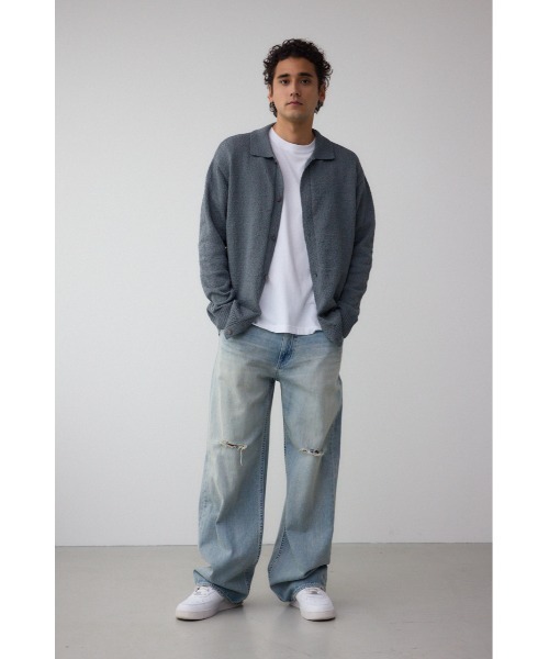 AZUL DENIM クラッシュヴィンテージワイド（デニムパンツ）｜AZUL BY