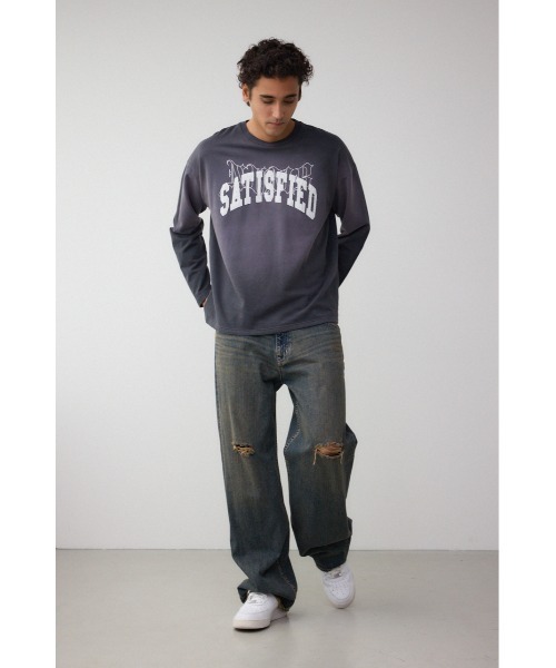 AZUL by moussy（アズールバイマウジー）の「AZUL DENIM クラッシュヴィンテージワイド（デニムパンツ・メンズ・ライトブルー/ブルー・MEDIUM/LARGE）」の20枚目の写真