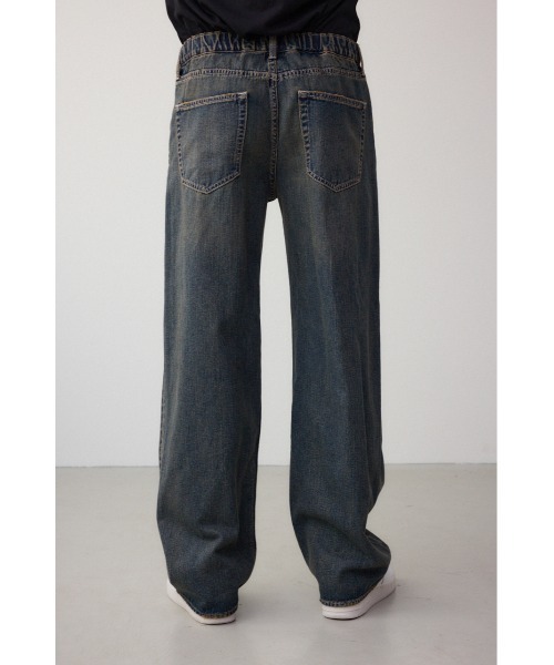 AZUL by moussy（アズールバイマウジー）の「AZUL DENIM クラッシュヴィンテージワイド（デニムパンツ・メンズ・ライトブルー/ブルー・MEDIUM/LARGE）」の17枚目の写真