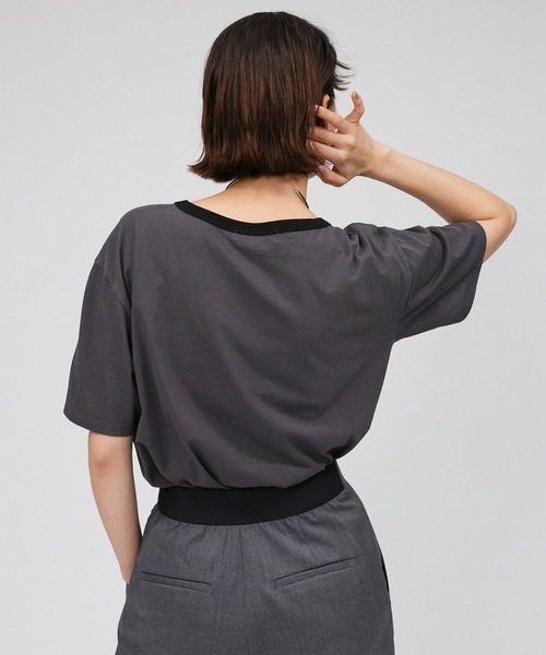 BABYLONE（バビロン）の「ロゴプリントTシャツ（Tシャツ/カットソー・レディース・チャコール/オフホワイト/ホワイト・フリー）」の10枚目の写真