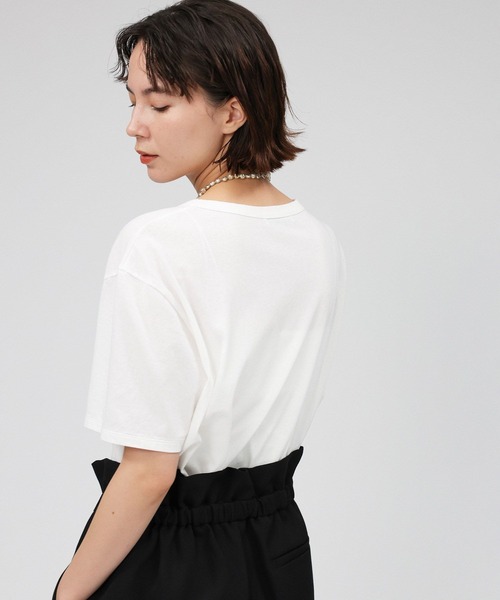 BABYLONE（バビロン）の「ロゴプリントTシャツ（Tシャツ/カットソー・レディース・チャコール/オフホワイト/ホワイト・フリー）」の21枚目の写真