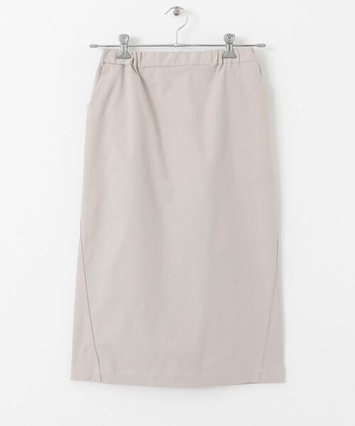 EKAL（エカル）の「『吸水速乾/UVカット』coolmaxカーブラインストレートスカート（スカート・レディース・チャコールグレー/アイボリー・ONE）」の9枚目の写真