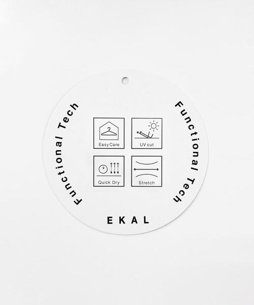 EKAL（エカル）の「『吸水速乾/UVカット』coolmaxカーブラインストレートスカート（スカート・レディース・チャコールグレー/アイボリー・ONE）」の11枚目の写真