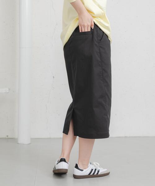 EKAL（エカル）の「『吸水速乾/UVカット』coolmaxカーブラインストレートスカート（スカート・レディース・チャコールグレー/アイボリー・ONE）」の16枚目の写真