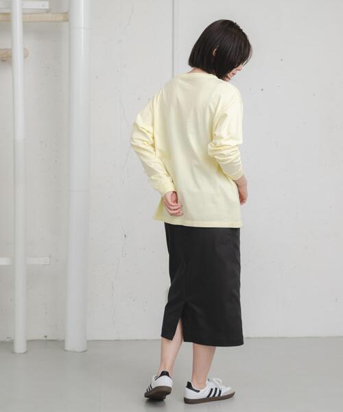 EKAL（エカル）の「『吸水速乾/UVカット』coolmaxカーブラインストレートスカート（スカート・レディース・チャコールグレー/アイボリー・ONE）」の18枚目の写真