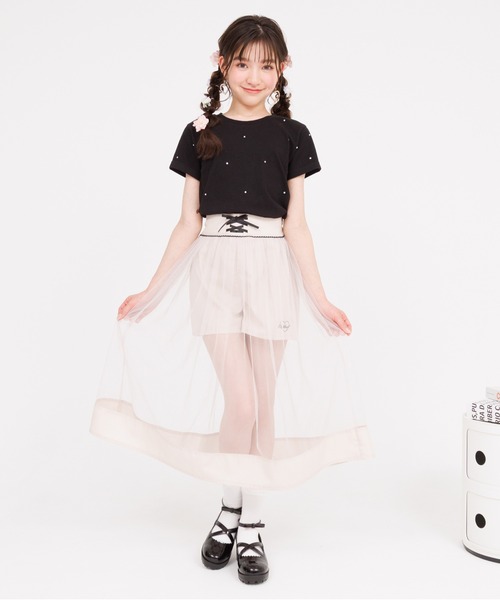 PINKHUNT ピンクハント チュールスカート付き レースアップ