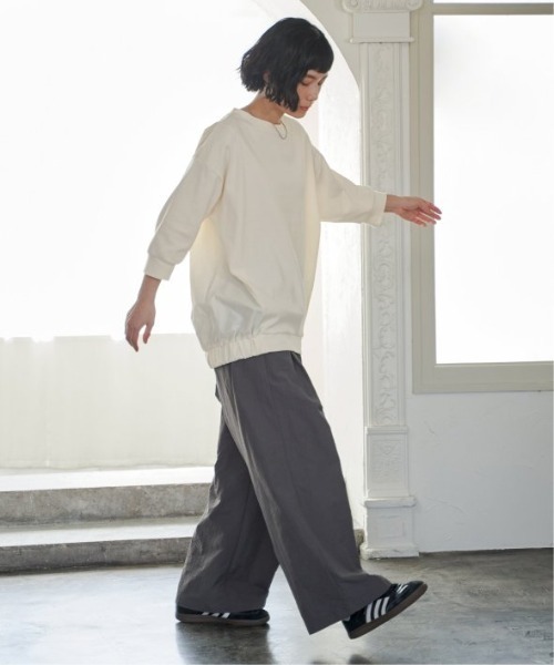 LBC（エルビーシー）の「異素材切り替えタックプルオーバー（Tシャツ/カットソー・レディース・オフホワイト/ブラック/ライトパープル・M/L）」の21枚目の写真