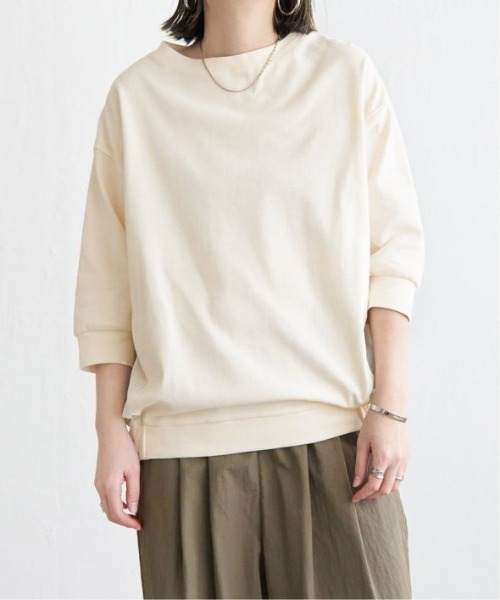 LBC（エルビーシー）の「異素材切り替えタックプルオーバー（Tシャツ/カットソー・レディース・オフホワイト/ブラック/ライトパープル・M/L）」の20枚目の写真