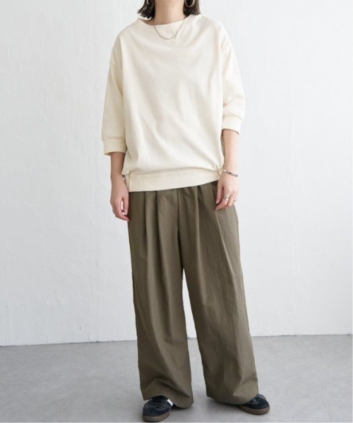 LBC（エルビーシー）の「異素材切り替えタックプルオーバー（Tシャツ/カットソー・レディース・オフホワイト/ブラック/ライトパープル・M/L）」の19枚目の写真