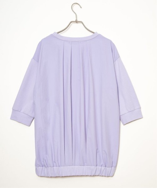 LBC（エルビーシー）の「異素材切り替えタックプルオーバー（Tシャツ/カットソー・レディース・オフホワイト/ブラック/ライトパープル・M/L）」の12枚目の写真