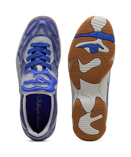 PUMA(プーマ)の「PUMA PUMA X KIDSUPER KING INDOOR(プーマ×キッドスーパー キング インドア)(スニーカー・メンズ・ブルー系・26cm/26.5cm/27cm/27.5cm/28cm/28.5cm/29cm/30cm)」の4枚目の写真