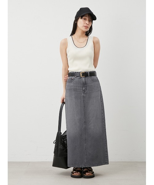 Mila Owen(ミラオーウェン)の「2WAYレイヤードドッキングニットタンク(タンクトップ・レディース・グレー/アイボリー/ブラック/レッド・0/1)」の12枚目の写真