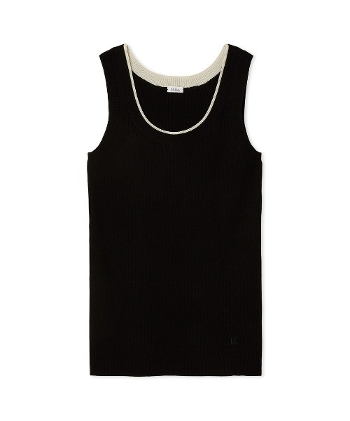 Mila Owen(ミラオーウェン)の「2WAYレイヤードドッキングニットタンク(タンクトップ・レディース・グレー/アイボリー/ブラック/レッド・0/1)」の16枚目の写真