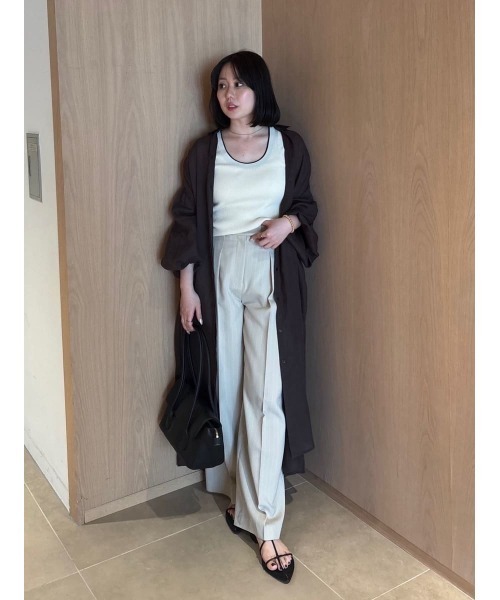 Mila Owen(ミラオーウェン)の「2WAYレイヤードドッキングニットタンク(タンクトップ・レディース・グレー/アイボリー/ブラック/レッド・0/1)」の22枚目の写真