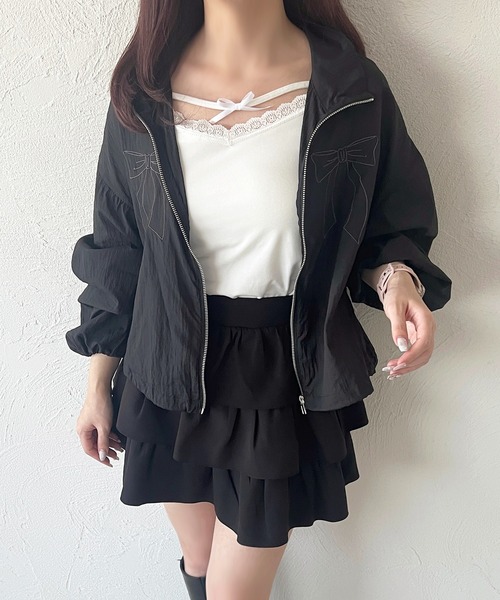 apres jour（アプレジュール）の「変形リボンキャミインナー（キャミソール・レディース・ブラック/アイボリー/ホワイト・フリー/X-LARGE）」の17枚目の写真