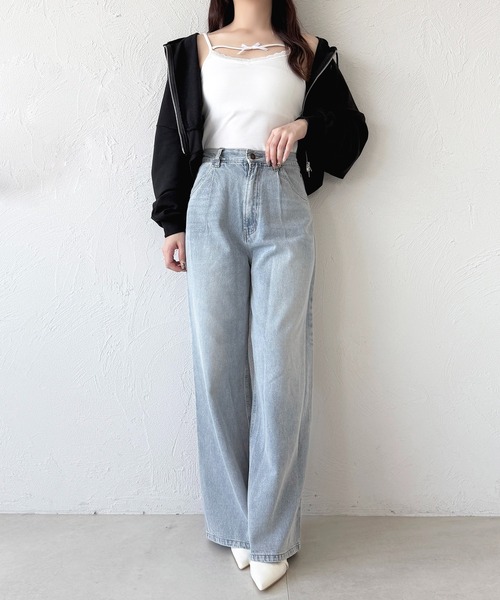 apres jour（アプレジュール）の「変形リボンキャミインナー（キャミソール・レディース・ブラック/アイボリー/ホワイト・フリー/X-LARGE）」の15枚目の写真