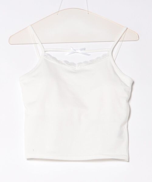 apres jour（アプレジュール）の「変形リボンキャミインナー（キャミソール・レディース・ブラック/アイボリー/ホワイト・フリー/X-LARGE）」の9枚目の写真